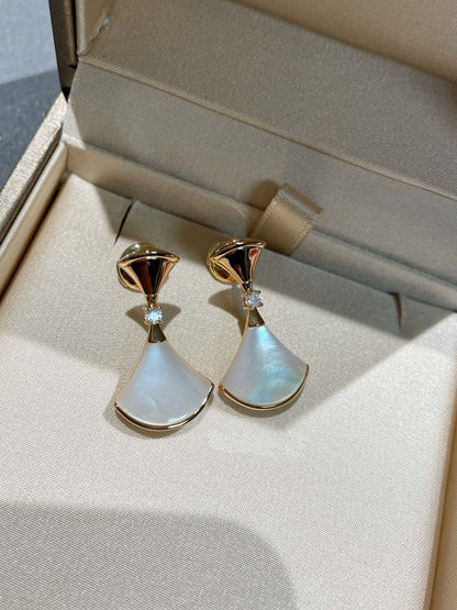 [Kincade Jewelrys]DREAM MOP 1 DIAMOND EARRINGS