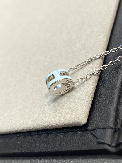 [Kincade Jewelrys]POP H LIGHT BLUE NECKLACE