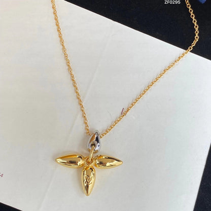 [Joyas Kincade] COLLAR DE ORO CON PEDANTE LOUISETTE