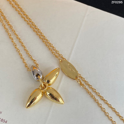 [Joyas Kincade] COLLAR DE ORO CON PEDANTE LOUISETTE