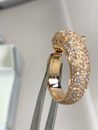 [Kincade Jewelrys]PANTHERE PINK GOLD DIAMOND RING