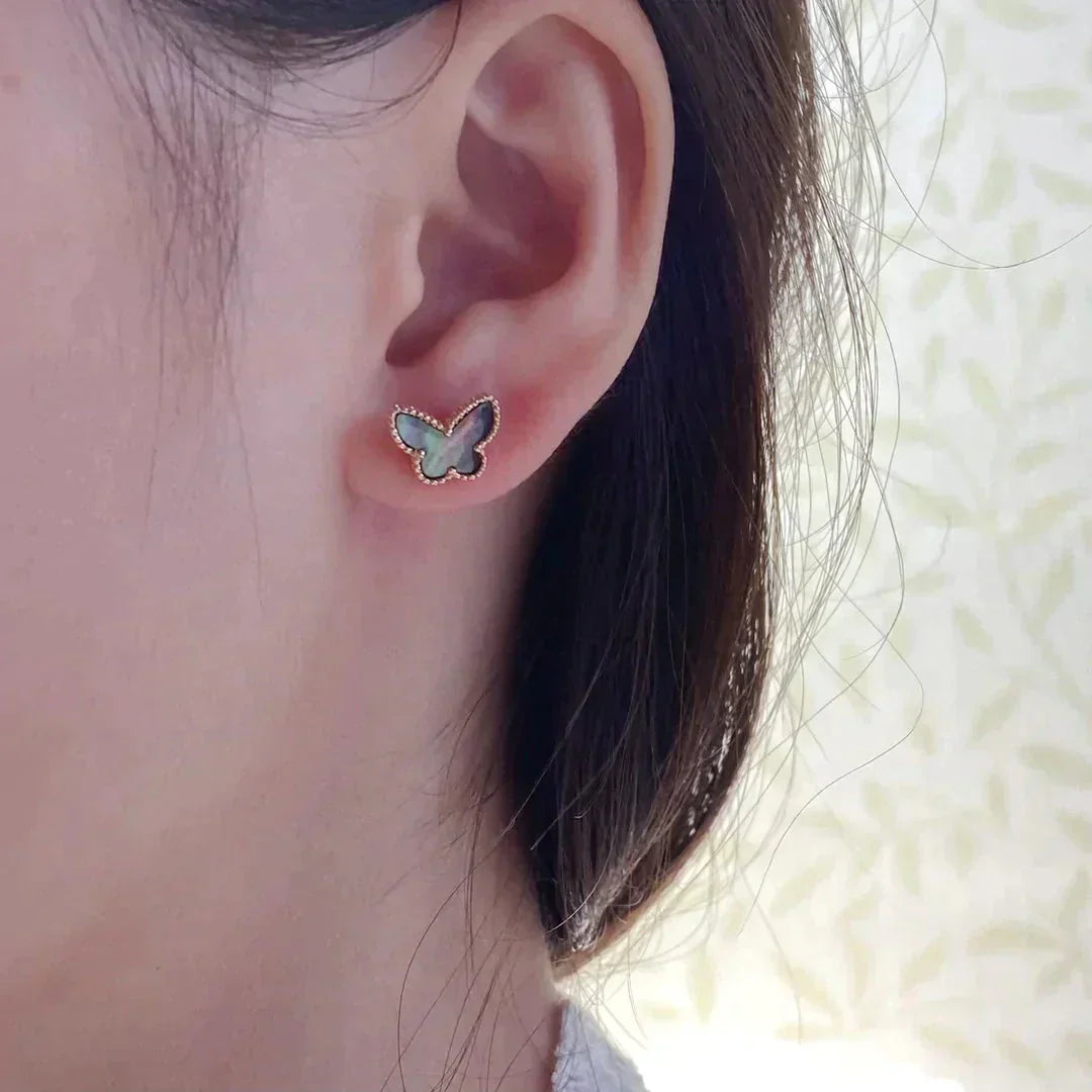 [Kincade Jewelrys]BUTTERFLY DARK MOP  EARRINGS