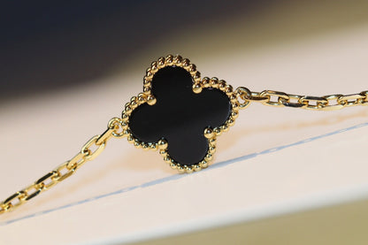 [Kincade Jewelrys] TRÉBOL 20 MOTIVOS ÓNIX ORO ROSA
