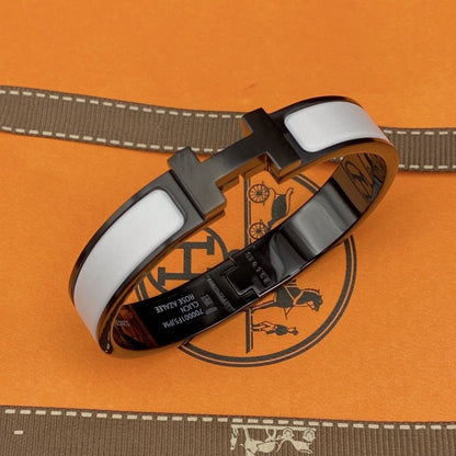[Kincade Jewelrys] PULSERA H 12MM CERÁMICA BLANCA Y NEGRA