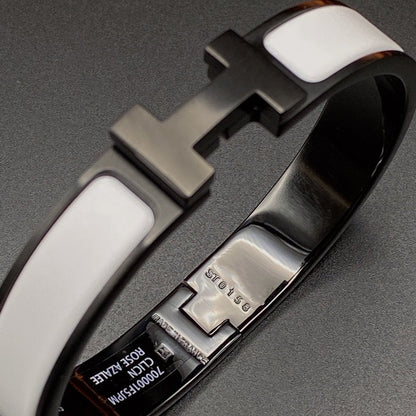 [Kincade Jewelrys] PULSERA H 12MM CERÁMICA BLANCA Y NEGRA