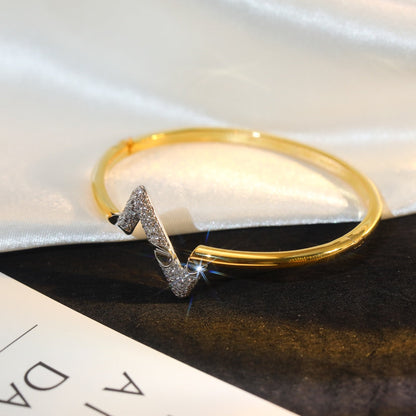 [Kincade Jewelrys]PULSERA DE ORO CON DIAMANTES VOLTE UPSITE DOWN