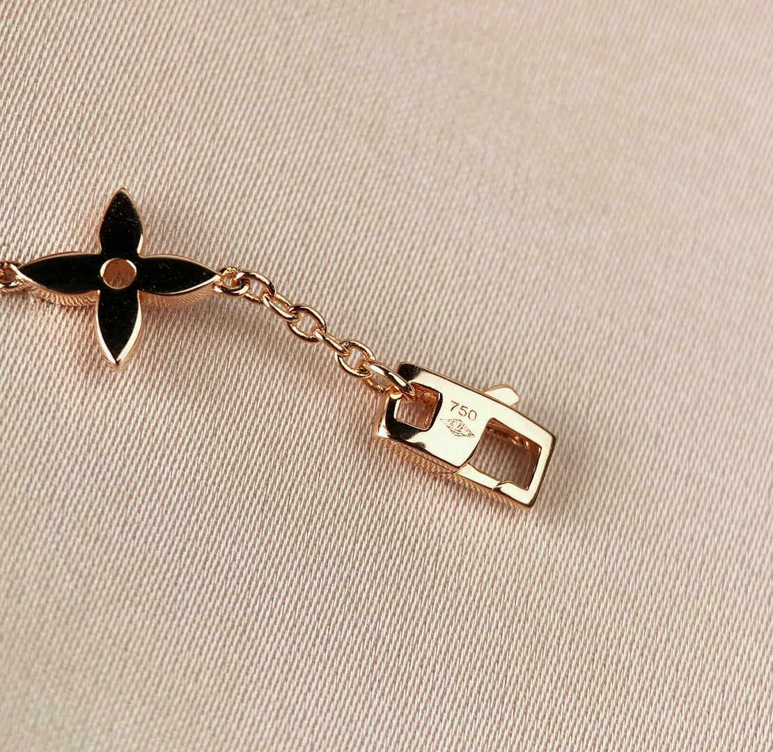 [Kincade Jewelrys]STAR AND SUN 7 MOTIFS GOLD BRACELET