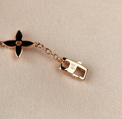 [Kincade Jewelrys]STAR AND SUN 7 MOTIFS GOLD BRACELET