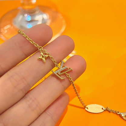 [Kincade Jewelrys]LOGO STAR MOTIF GOLD BRACELET