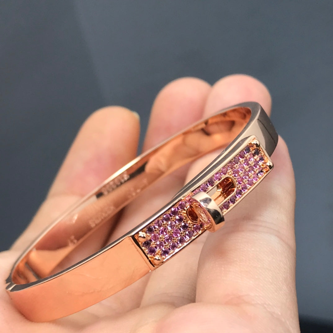 [Kincade Jewelrys]KELLY BRACELET PINK DIAMOND
