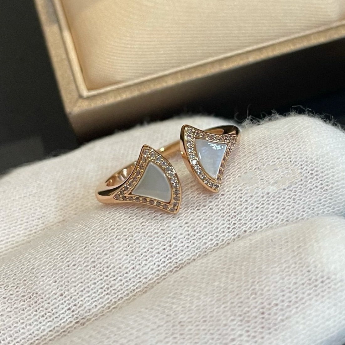 [Kincade Jewelrys]DREAM MOP DIAMOND OPEN RING
