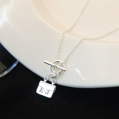 [Joyas Kincade] COLLAR DE PLATA CON PEDANTE POP H