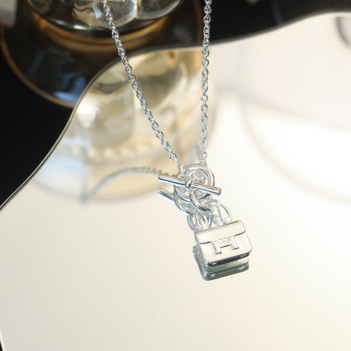 [Joyas Kincade] COLLAR DE PLATA CON PEDANTE POP H