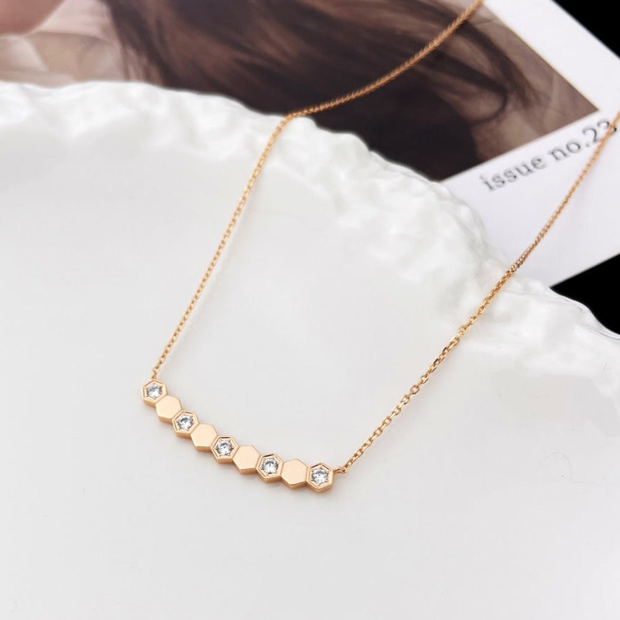 [Kincade Jewelrys]BEE MY LOVE DIAMOND NECKLACE