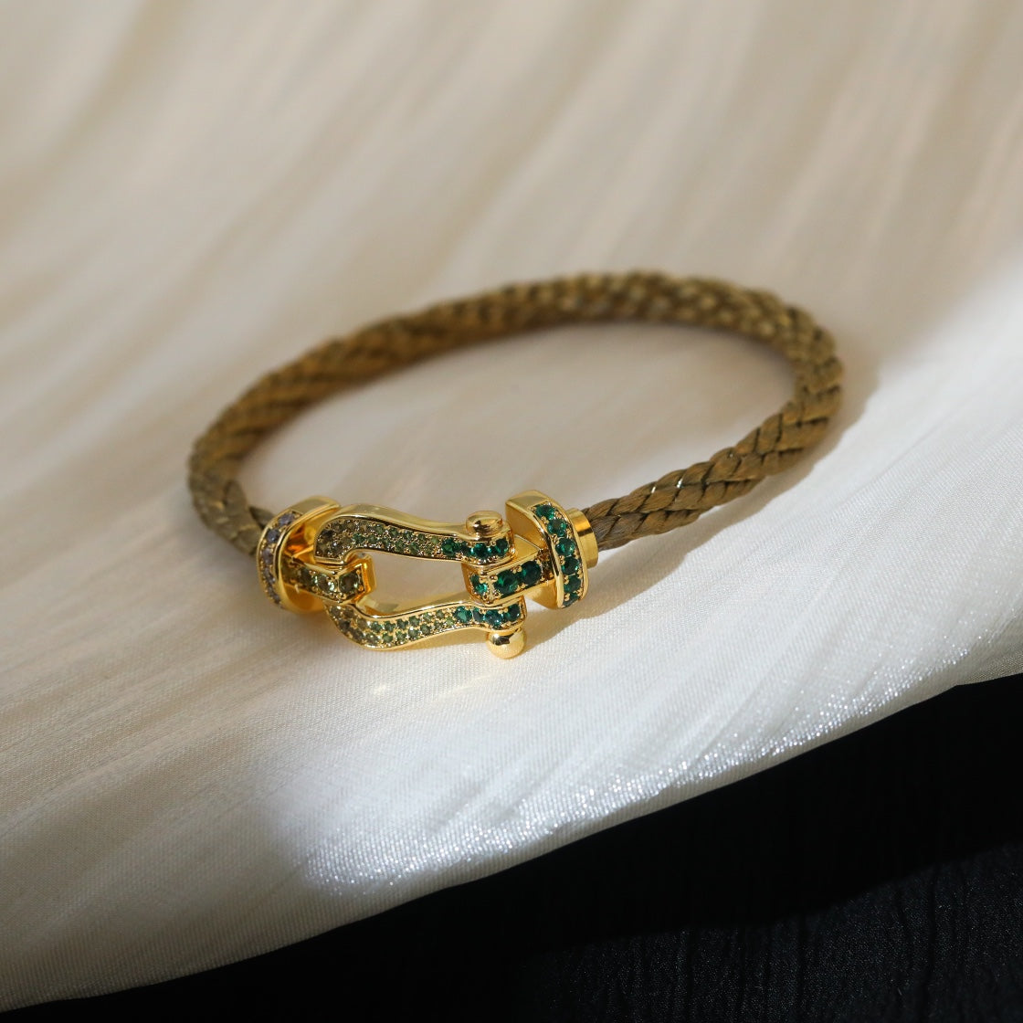 [Kincade Jewelrys]FORCE 10 GOLD GREEN DIAMOND PAVED