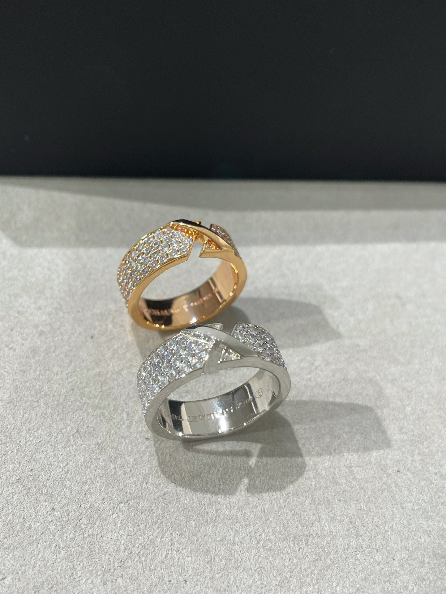 [Kincade Jewelrys]LIENS EVIDENCE  DIAMOND PAVED RING