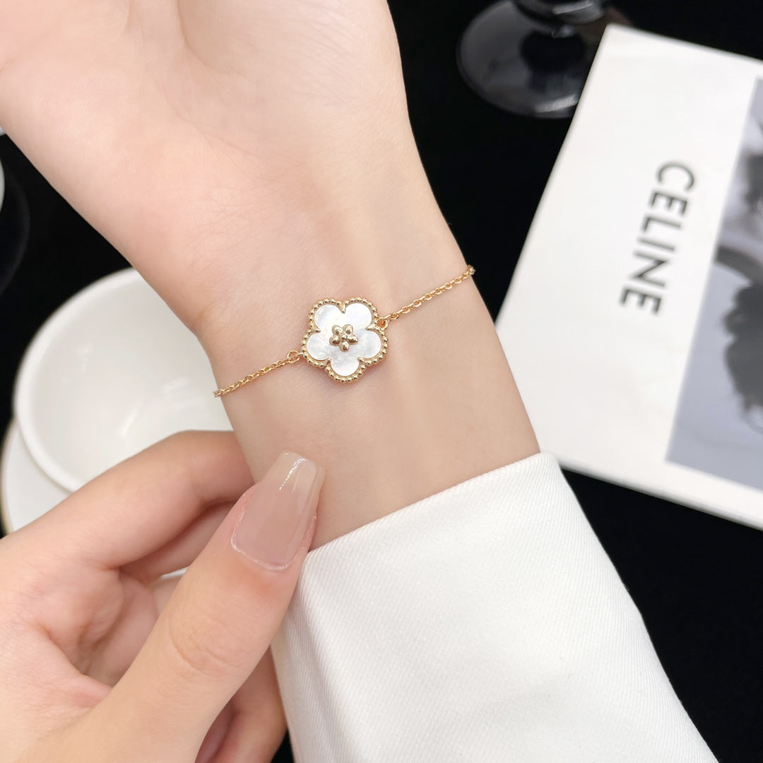 [Kincade Jewelrys]LUCKY SPRING ROSE GOLD MOP BRACELET