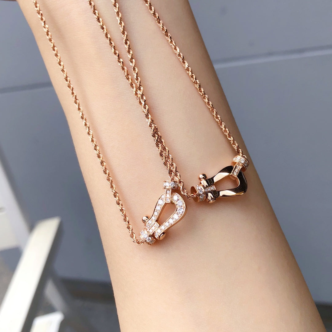 [Kincade Jewelrys]FORCE 10 PINK GOLD DIAMOND NECKLACE