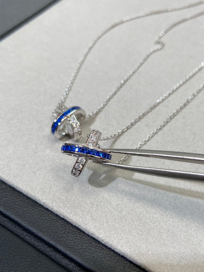 [Kincade Jewelrys]LIENS DIAMOND SILVER NECKLACE