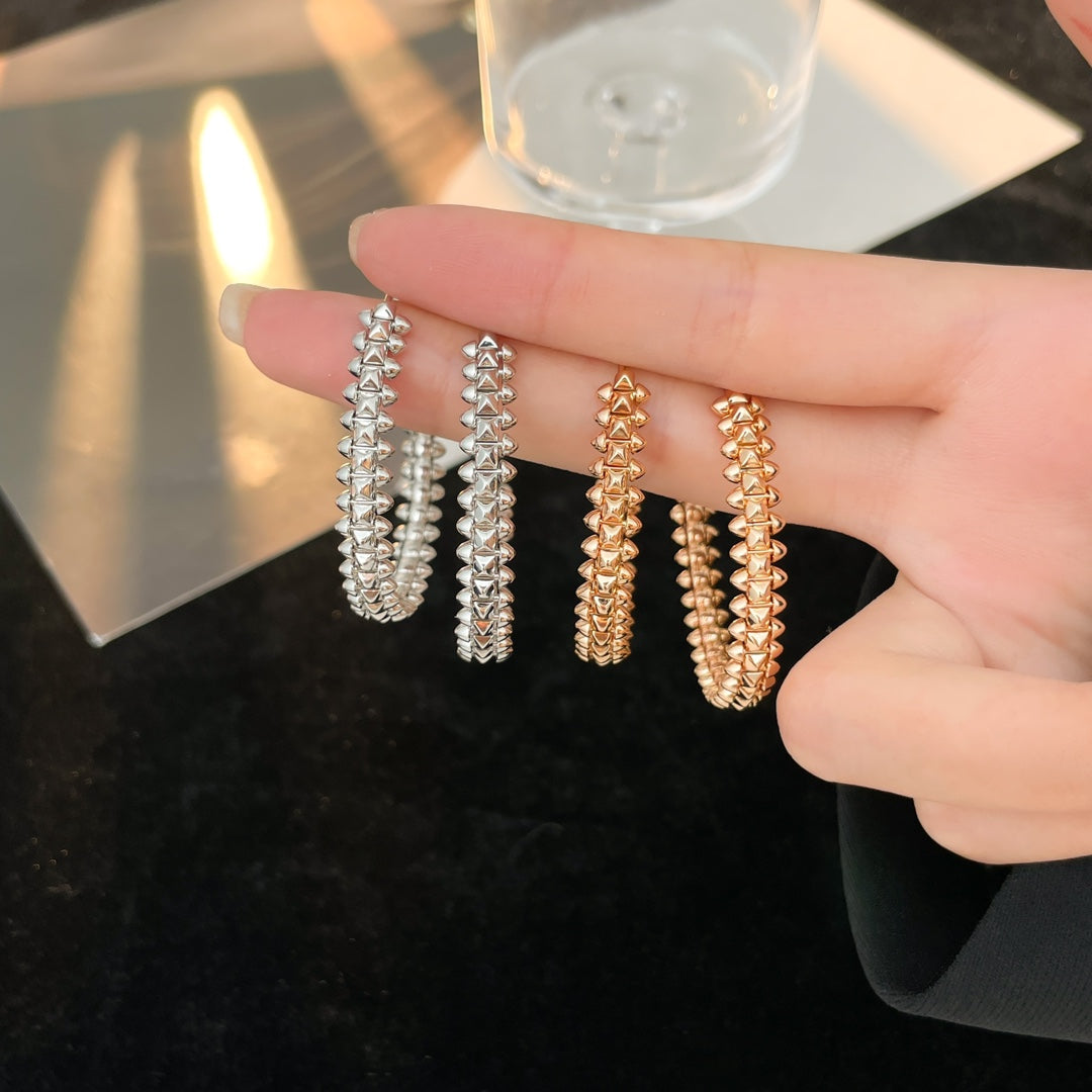 [Kincade Jewelrys]CLASH HOOP EARRINGS