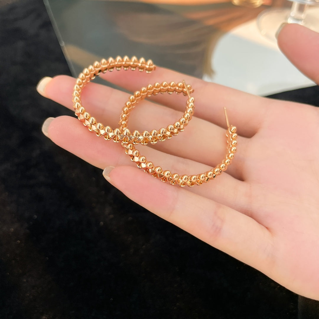[Kincade Jewelrys]CLASH HOOP EARRINGS