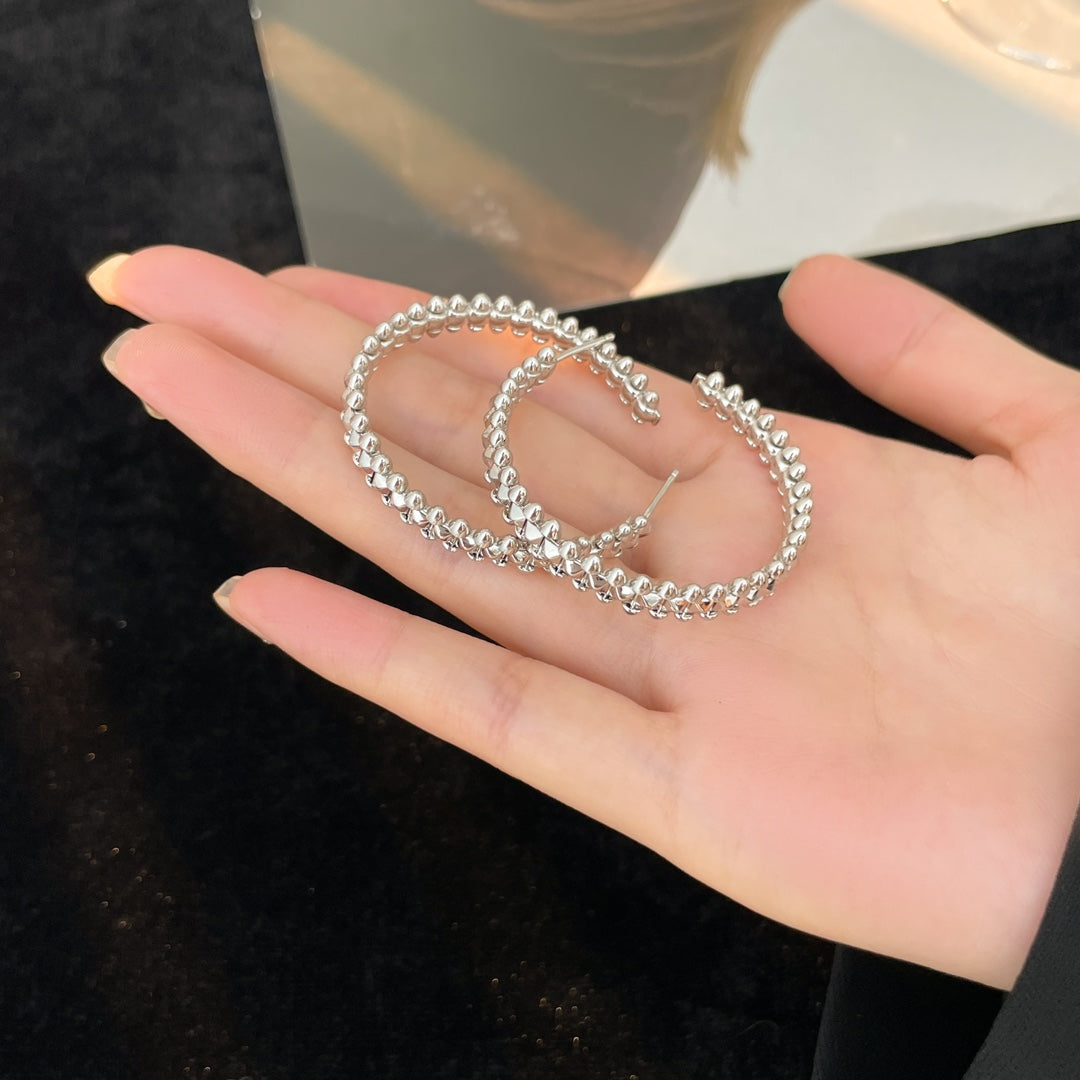 [Kincade Jewelrys]CLASH HOOP EARRINGS