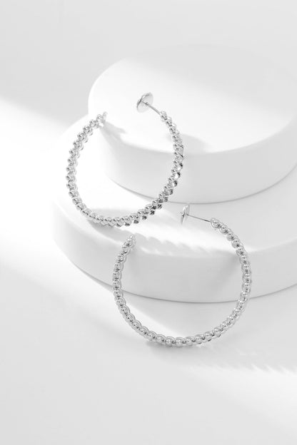 [Kincade Jewelrys]CLASH HOOP EARRINGS