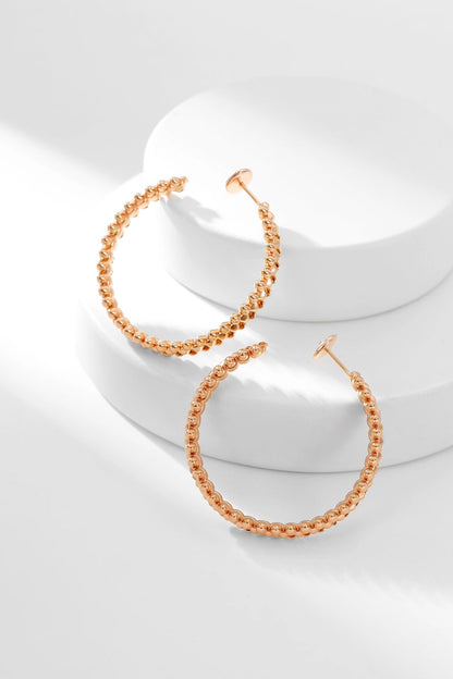 [Kincade Jewelrys]CLASH HOOP EARRINGS