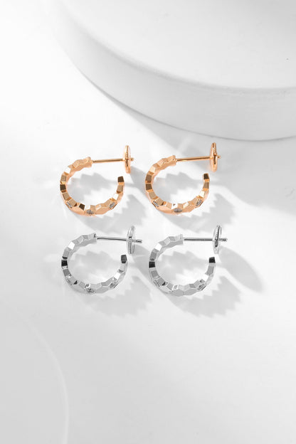 [Kincade Jewelrys]BEE LOVE DIAMOND HOOP EARRINGS