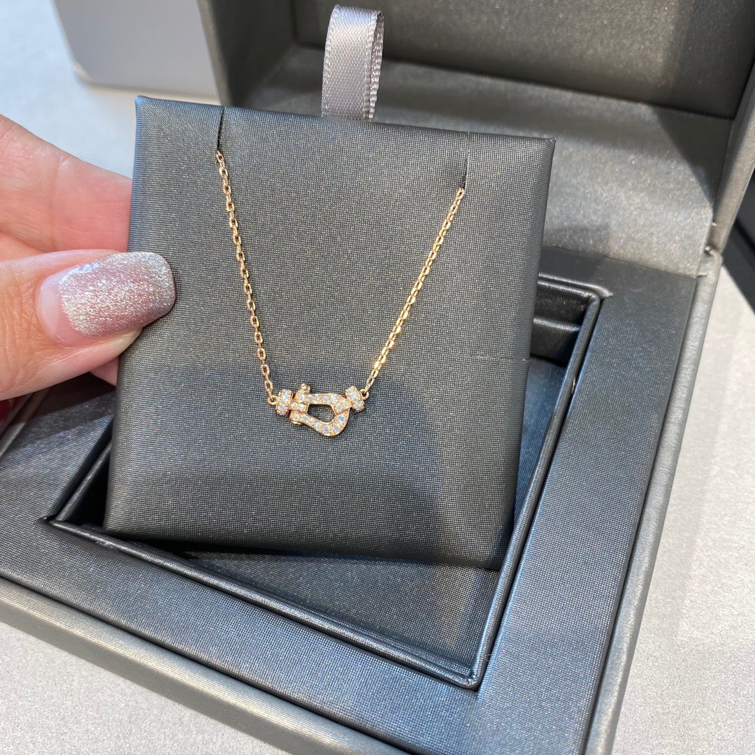 [Kincade Jewelrys]FORCE 10 DIAMOND PINK GOLD NECKLACE MINI MODEL