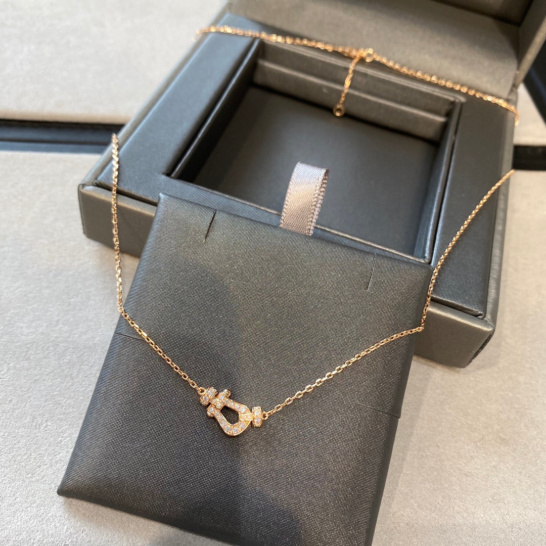 [Kincade Jewelrys]FORCE 10 DIAMOND PINK GOLD NECKLACE MINI MODEL