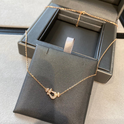 [Kincade Jewelrys]FORCE 10 DIAMOND PINK GOLD NECKLACE MINI MODEL