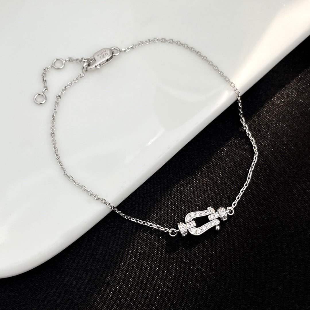 [Kincade Jewelrys]FORCE 10 FULL DIAMOND BUCKLE CHAIN LINK MINI MODEL