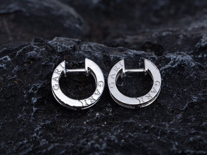 [Kincade Jewelrys]ZERO 1 MINI SILVER DIAMOND EARRINGS