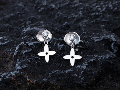 [Kincade Jewelrys]VIDYLLE SILVER DIAMOND MINI DROP EARRINGS