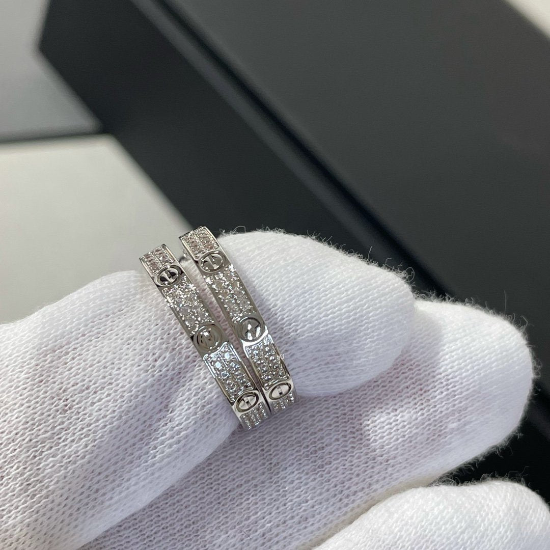 [Joyas Kincade] PENDIENTES DE ARO DE PLATA CON DIAMANTES DE AMOR