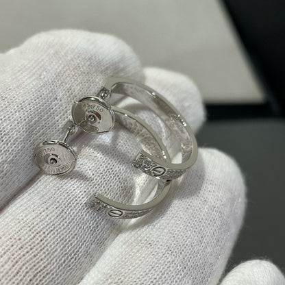 [Joyas Kincade] PENDIENTES DE ARO DE PLATA CON DIAMANTES DE AMOR