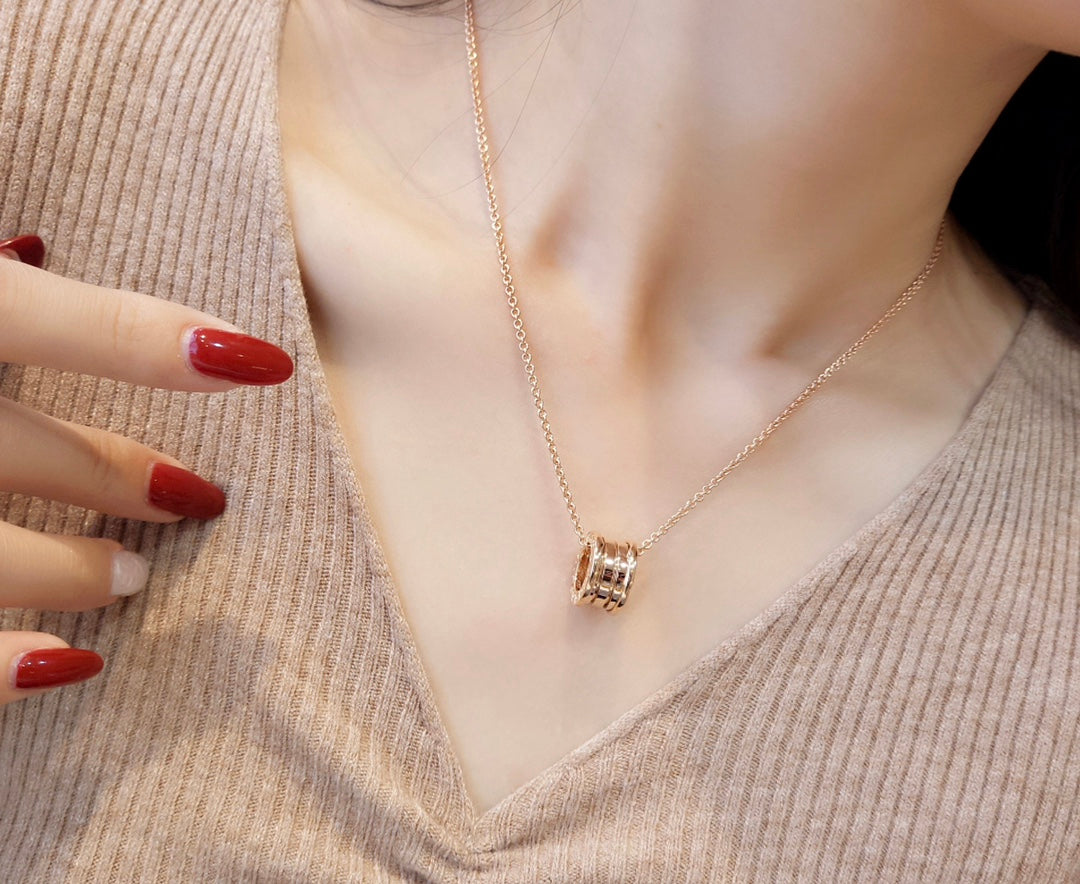 [Kincade Jewelrys]ZERO 1 PINK GOLD NECKLACE