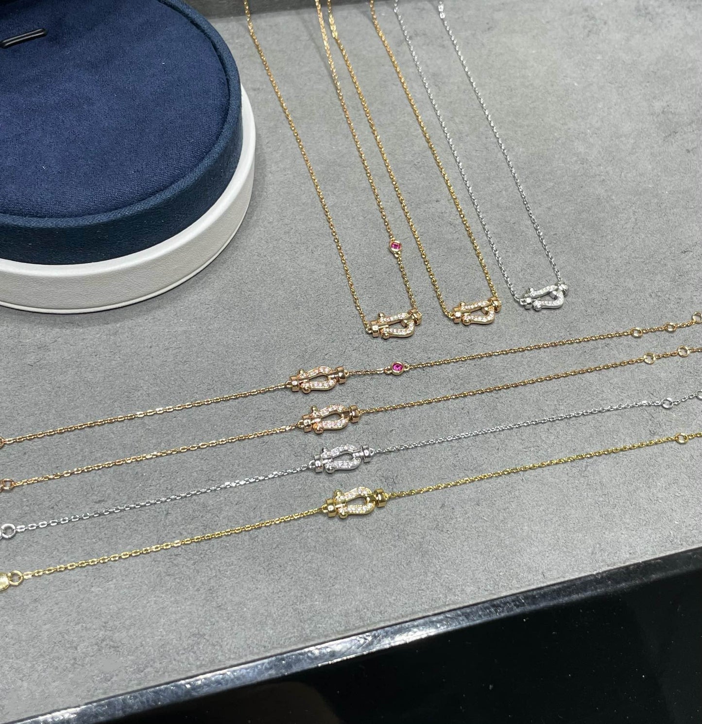[Kincade Jewelrys]FORCE 10 DIAMOND PINK GOLD NECKLACE