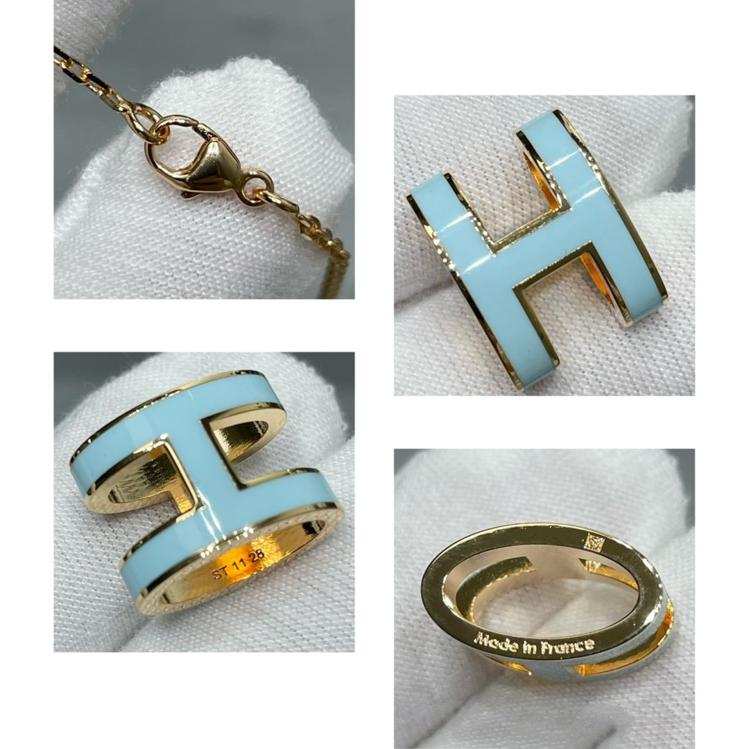 [Joyas Kincade] COLLAR POP H AZUL CIELO
