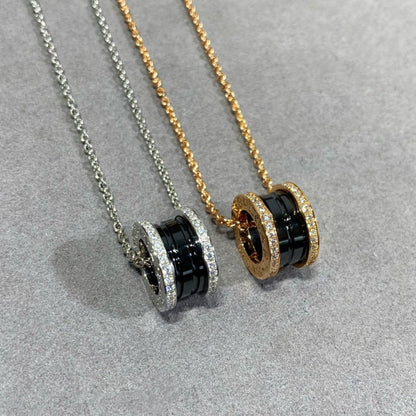 [Kincade Jewelrys]ZERO 1 DIAMOND CERAMIC NECKLACE