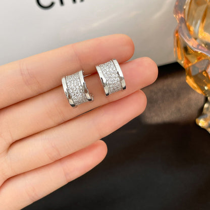[Kincade Jewelrys] PENDIENTES CON PAVIMENTO DE DIAMANTES ZERO 1