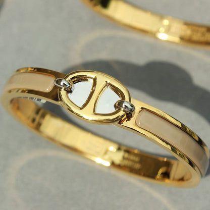 [Joyas Kincade]Pulsera de oro con cadena de clic