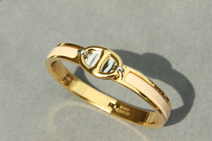 [Joyas Kincade]Pulsera de oro con cadena de clic