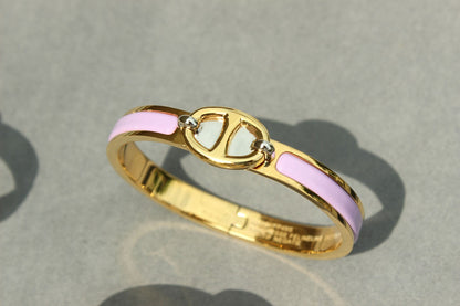 [Joyas Kincade]Pulsera de oro con cadena de clic