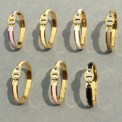 [Joyas Kincade]Pulsera de oro con cadena de clic