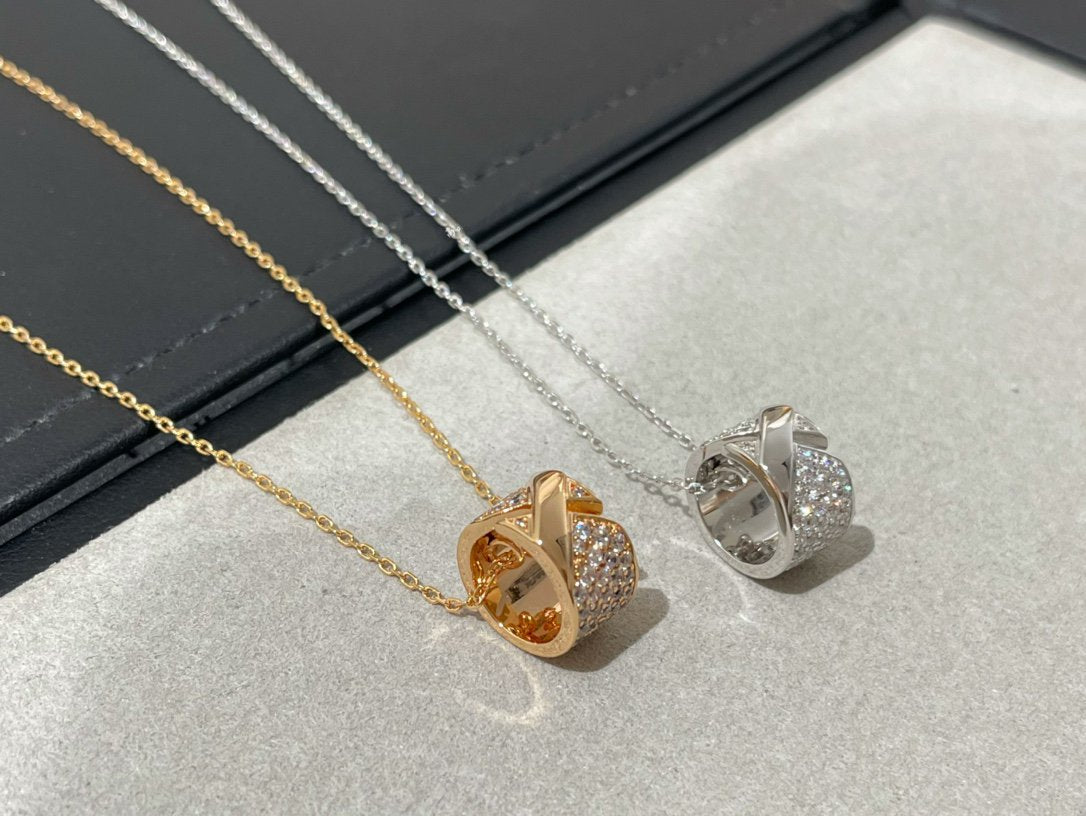 [Kincade Jewelrys]LIENS EVIDENCE DIAMOND PAVED NECKLACE