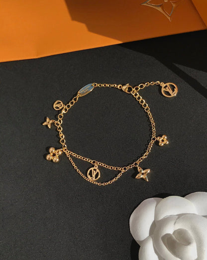 [Kincade Jewelrys]BLOOMING PINK GOLD MOP BRACELET