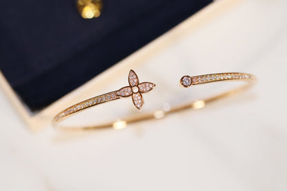 [Kincade Jewelrys]IDYLLE GOLD OPEN BRACELET DIAMOND PAVED