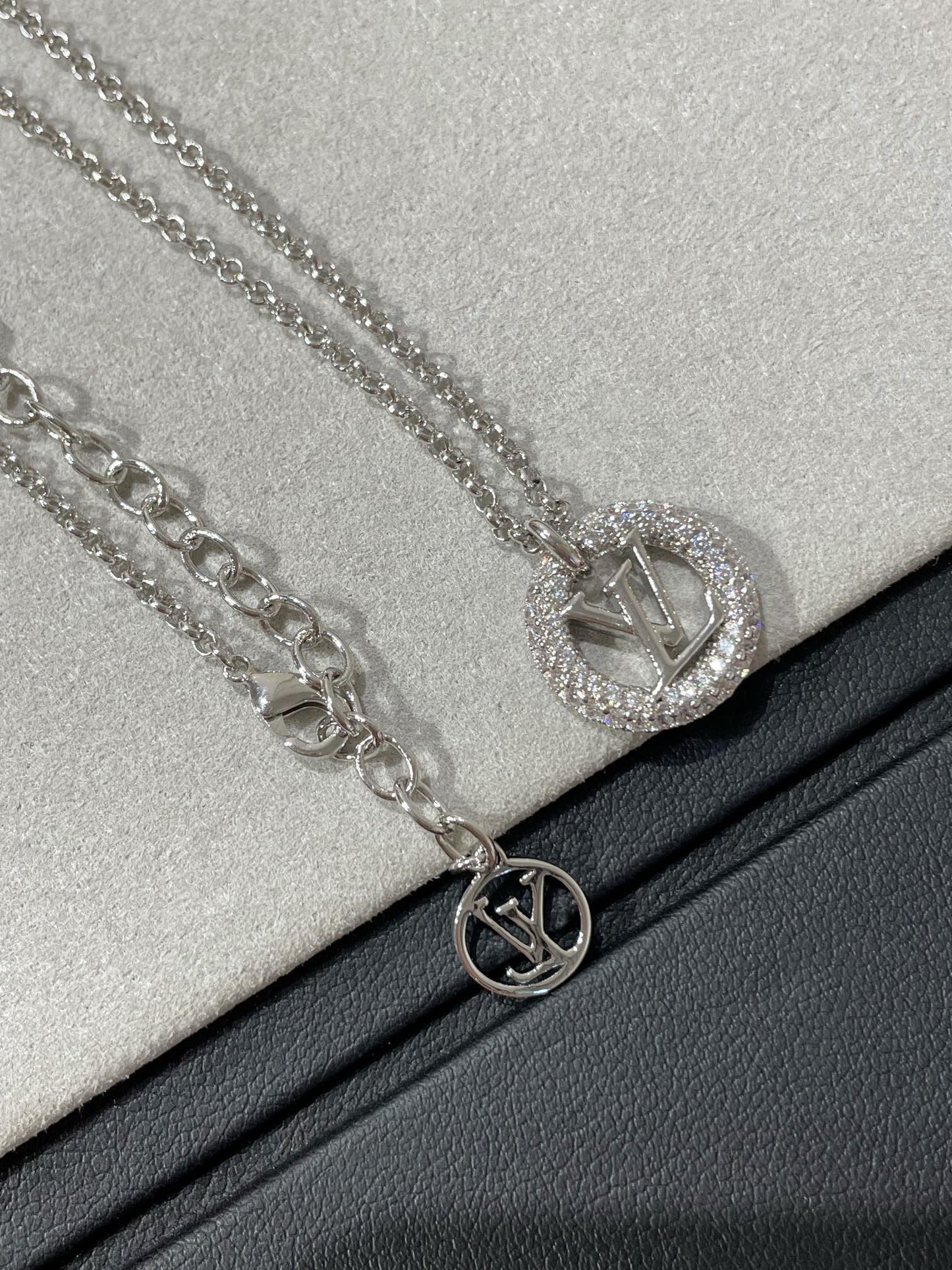 [Kincade Jewelrys]BY NIGHT DIAMOND PAVED NECKLACE